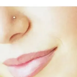 Aro Piercing De Nariz Brillantes Acero Inoxidable