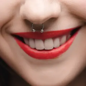 Piercing Falso Para Nariz Imantado Unisex Negro